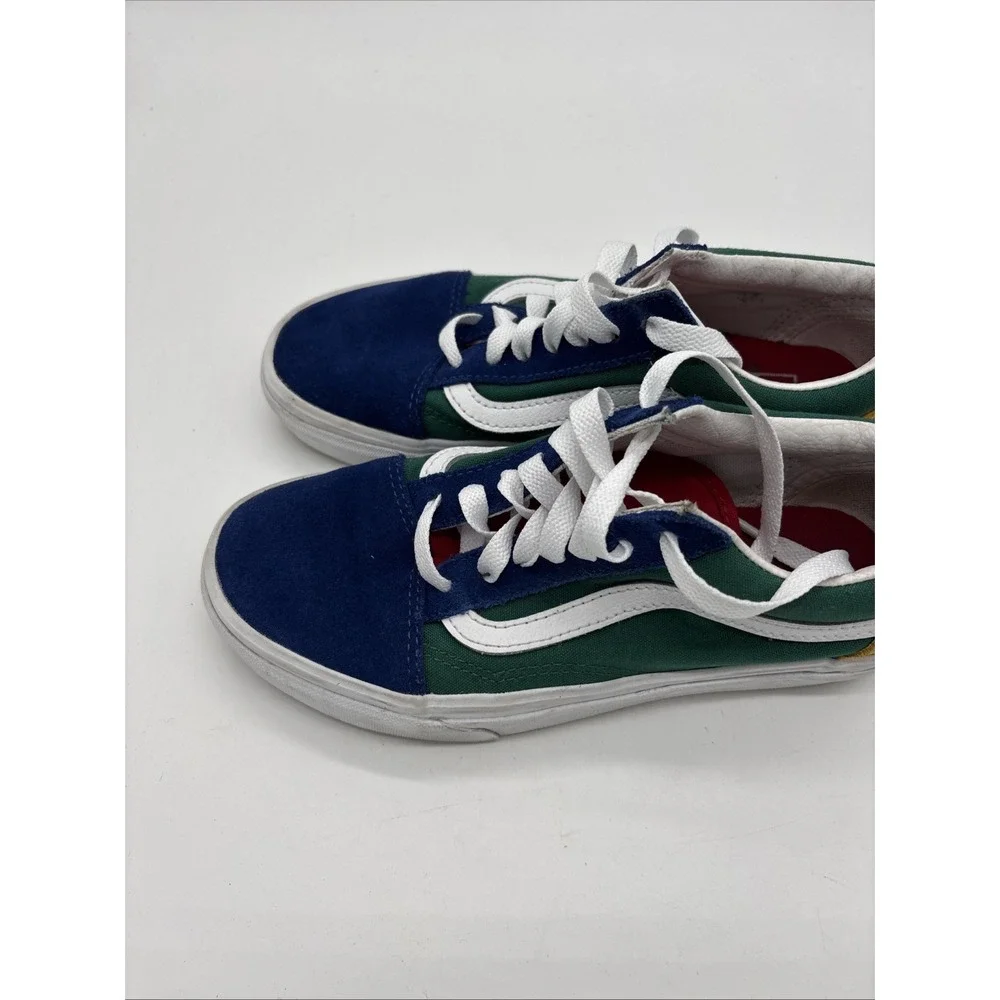 VANS Old Skool Yacht Club Vibrant blue, green, yellow Retro, Shoes Sneakers Sz 4